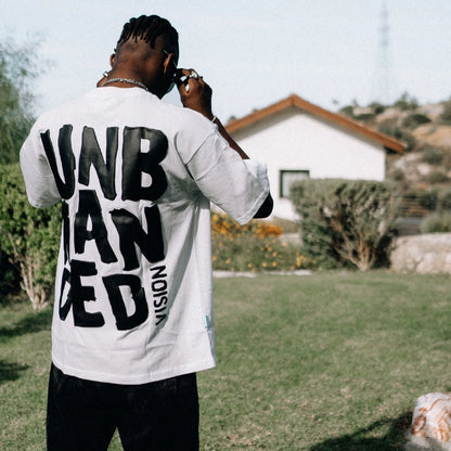 UN Mono Oversized Tee - White
