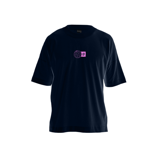 Oversized V2 T-Shirt Grey & Pink