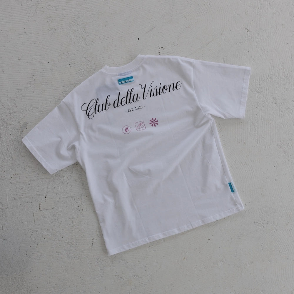 White & Pink Club Della Visione Tee