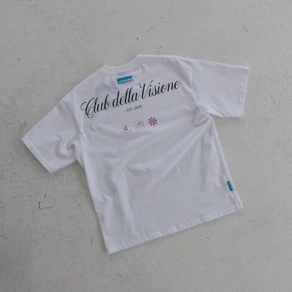 White & Pink Club Della Visione Tee