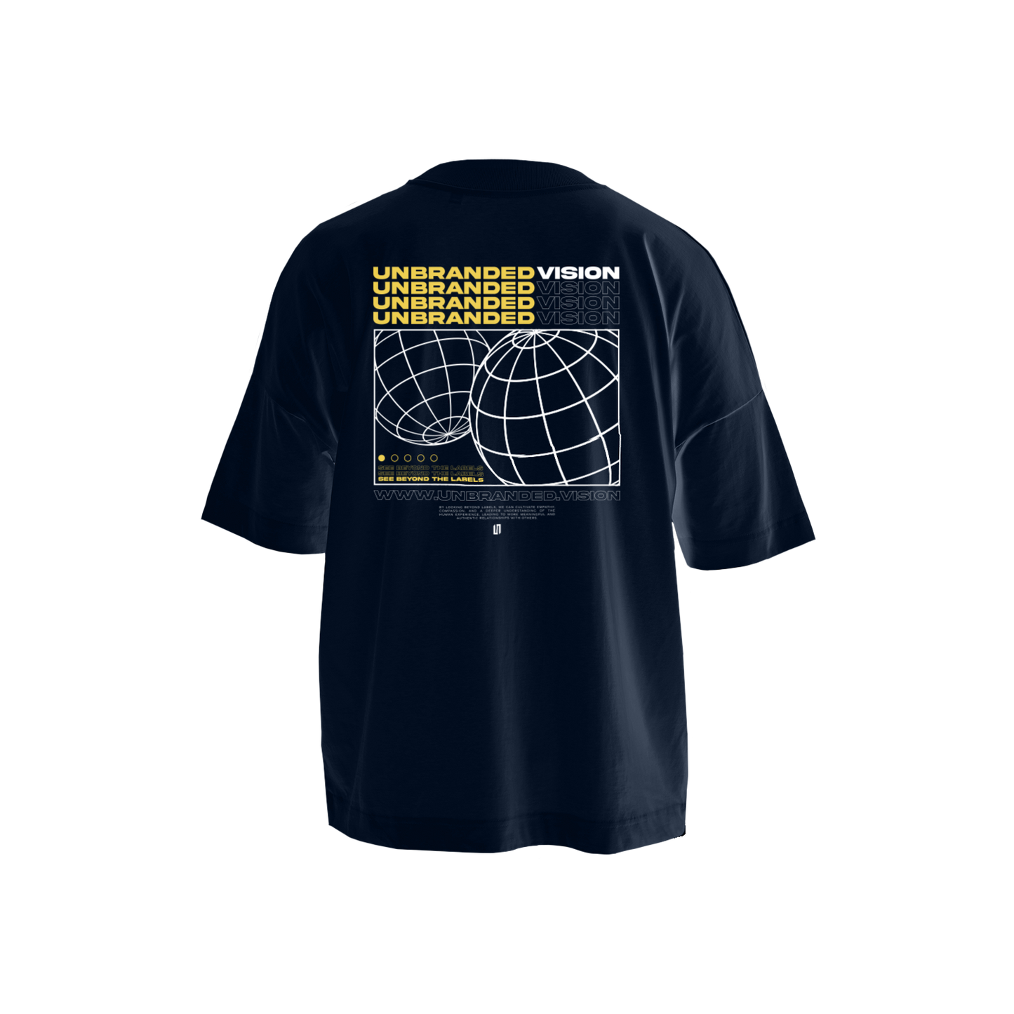 Oversized V2 T-Shirt Grey & Yellow