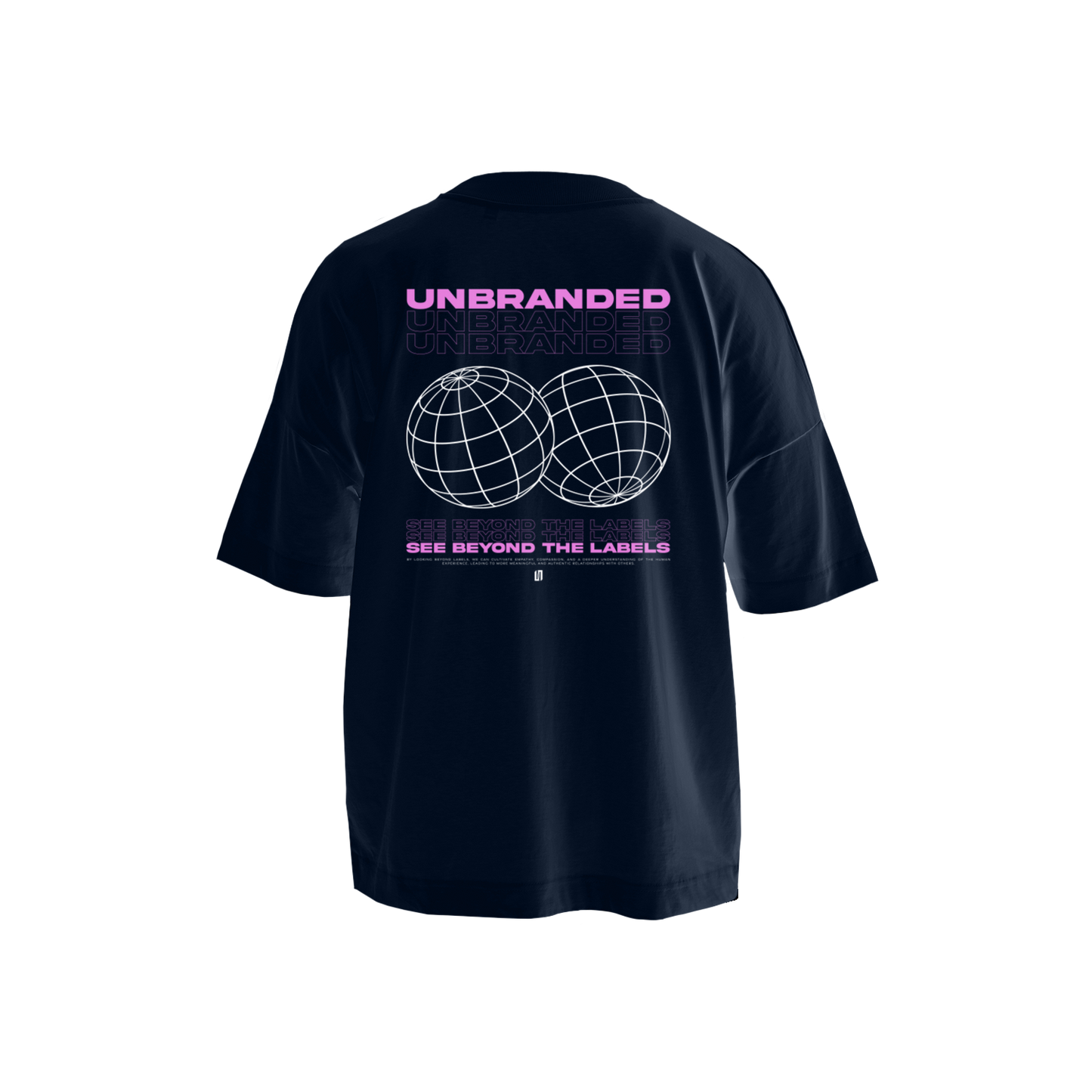 Oversized V2 T-Shirt Grey & Pink