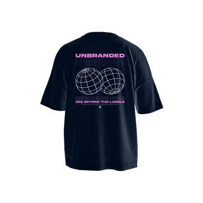 Oversized V2 T-Shirt Grey & Pink