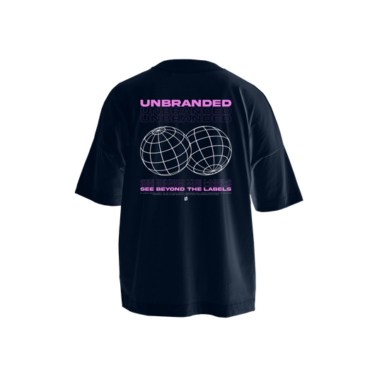 Oversized V2 T-Shirt Grey & Pink