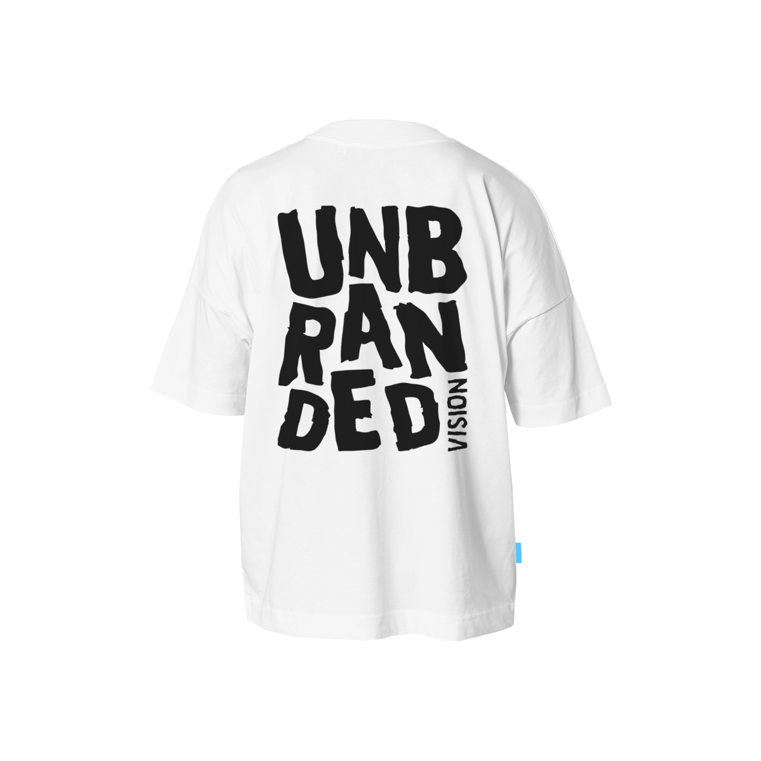 UN Mono Oversized Tee - White - Unbranded Vision