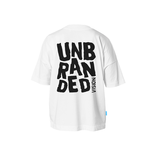 UN Mono Oversized Tee - White - Unbranded Vision