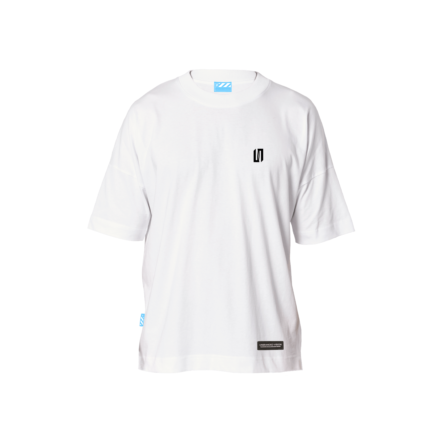 UN Mono Oversized Tee - White - Unbranded Vision