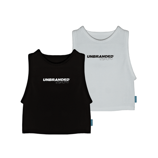 Wmns Cropped Vest Twin Pack - Unbranded Vision